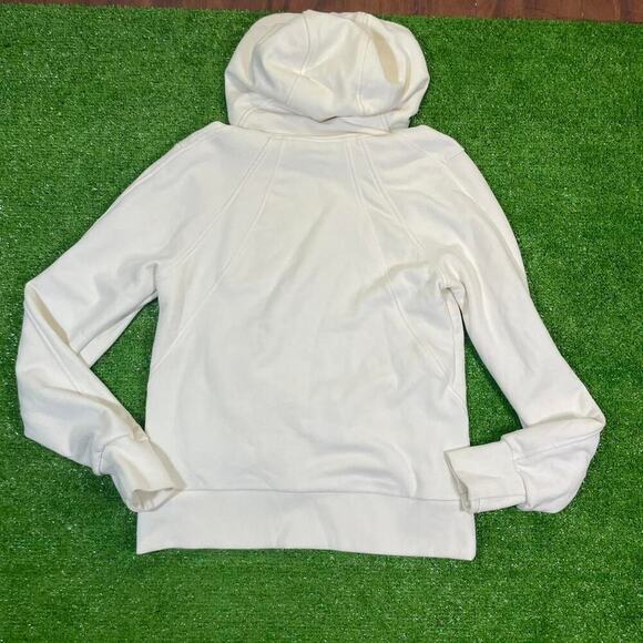 Athleta Women’s Size XS Hooded Zip Up Cream Running Jacket‎ Sporty Active - Picture 6 of 8